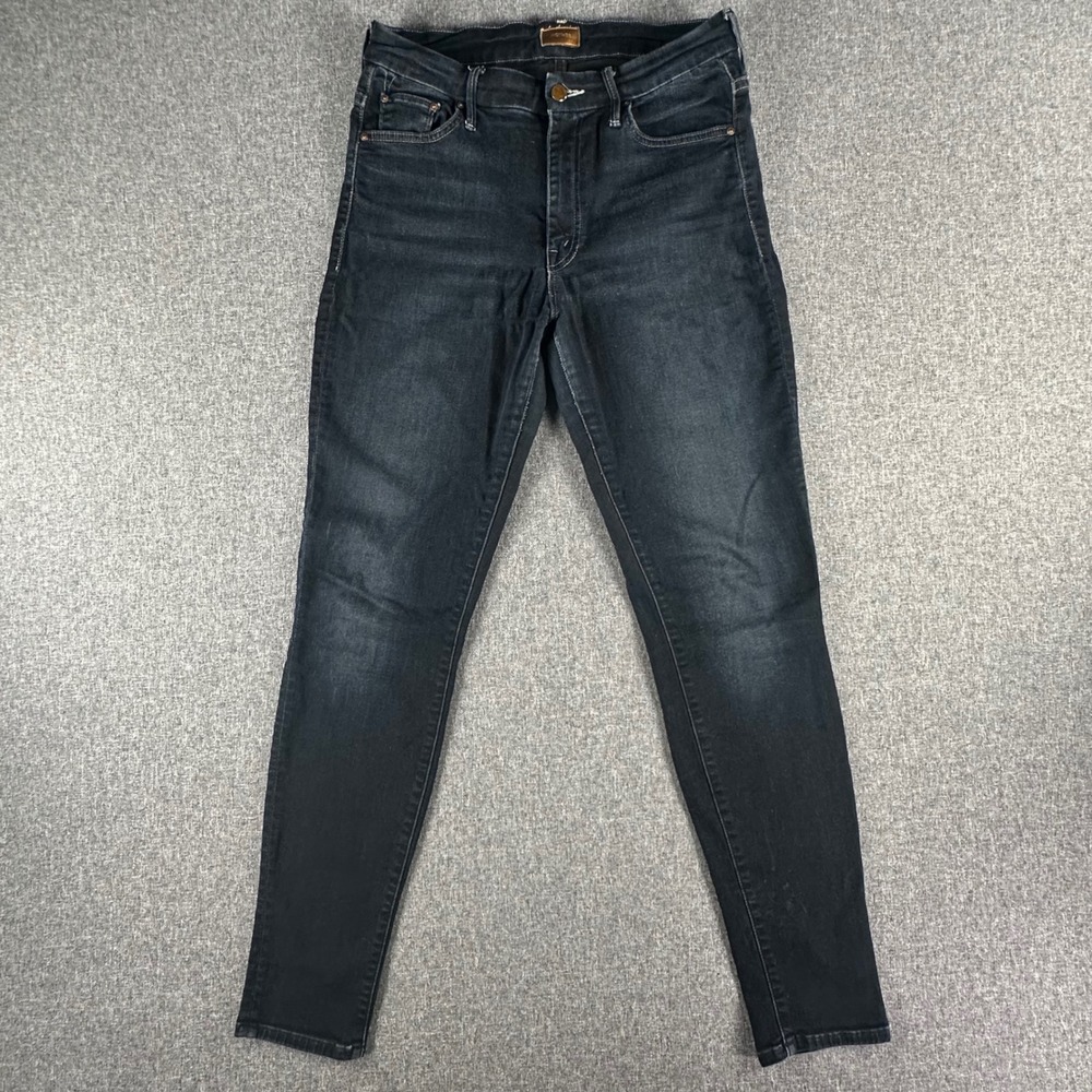 Mother Jeans Women 28 Skinny Dark Wash Stretch High Rise Denim USA Good